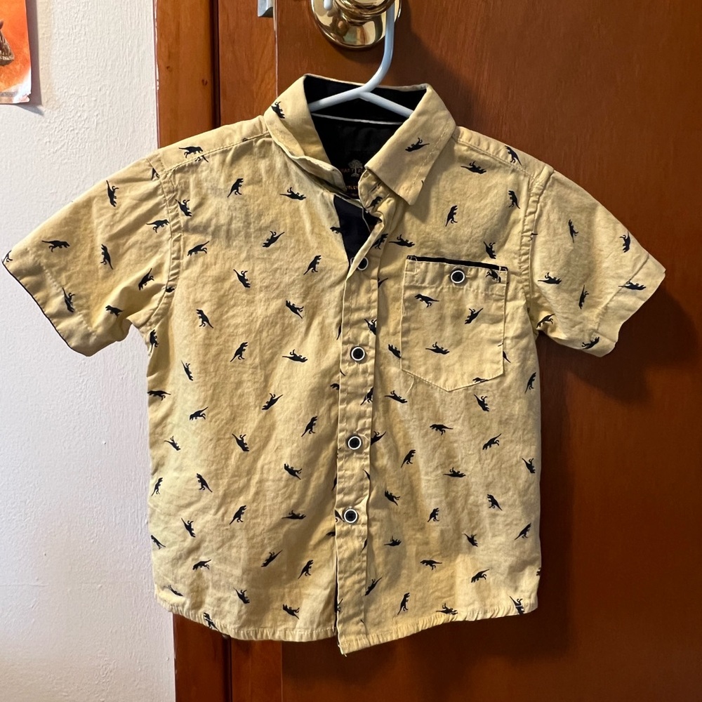 5/$20 Sale💙 Dinosaur bottom down short sleeve